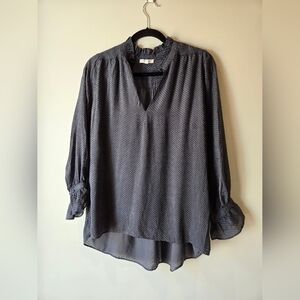 REISS Grey Blue Blouse Size 8